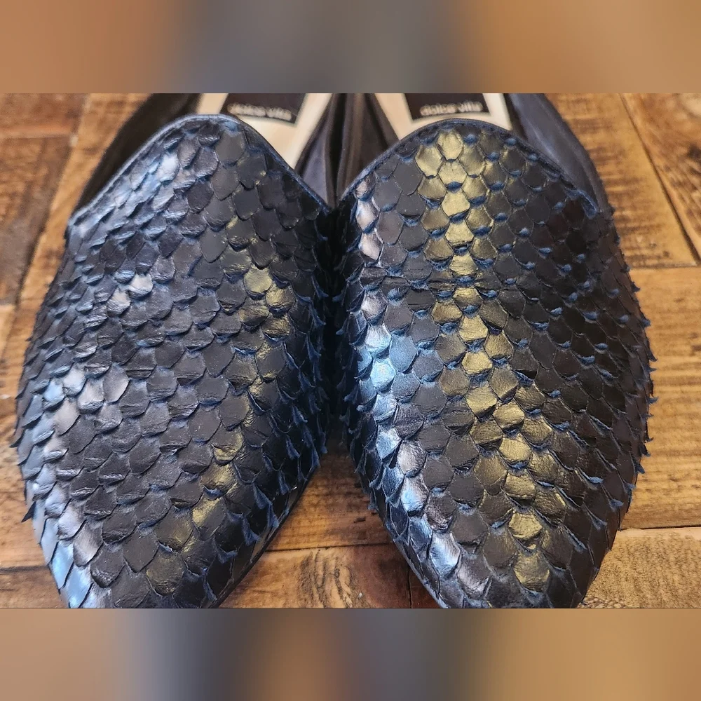 Dolce Vita Women's Grant Raffia Mules 6 Black Slides - Picture 7 of 7